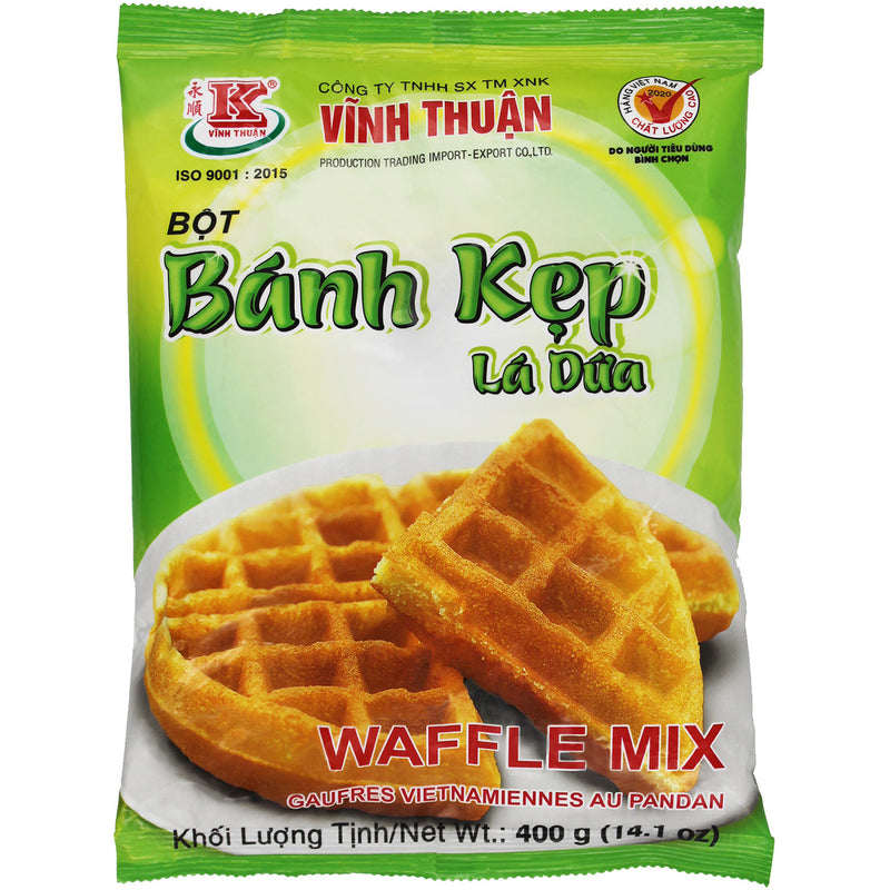 Vinh Thuan Bot Banh Kep La Dua Pandan Waffle Mix