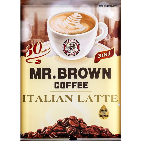 Mr. Brown 3 in 1 Italian Latte Style Instant Coffee