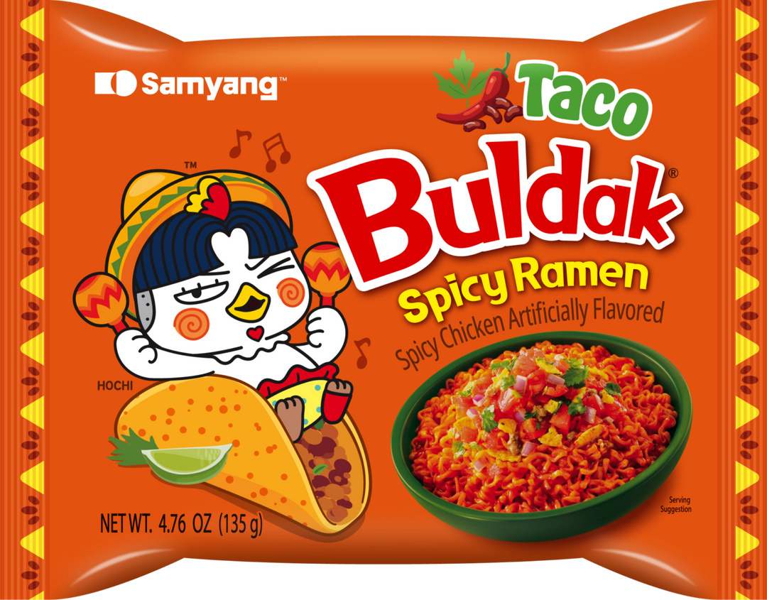 Samyang Buldak Spicy Chicken Ramen Taco Flavor