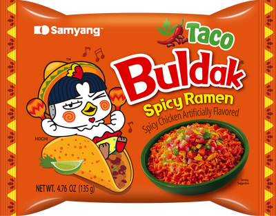 Samyang Buldak Spicy Chicken Ramen Taco Flavor