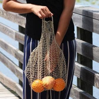 JungleVine® Lao Market Handmade Mesh Net Bag