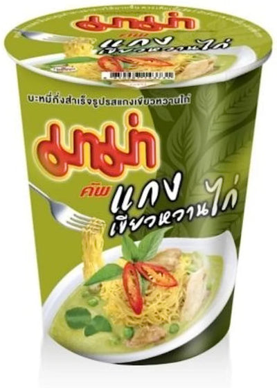 Mama Authentic Thai Taste Oriental Style Instant Noodles Green Curry Flavor