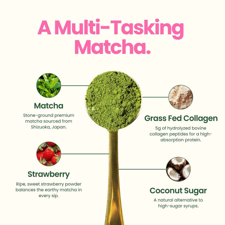 Blume Strawberry Matcha with Collagen