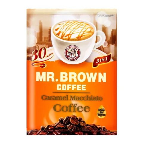 Mr. Brown 3 in 1 Caramel Macchiato Flavor Instant Coffee