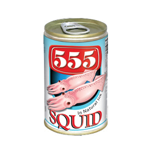 555 Squid Calamari in Natural Ink