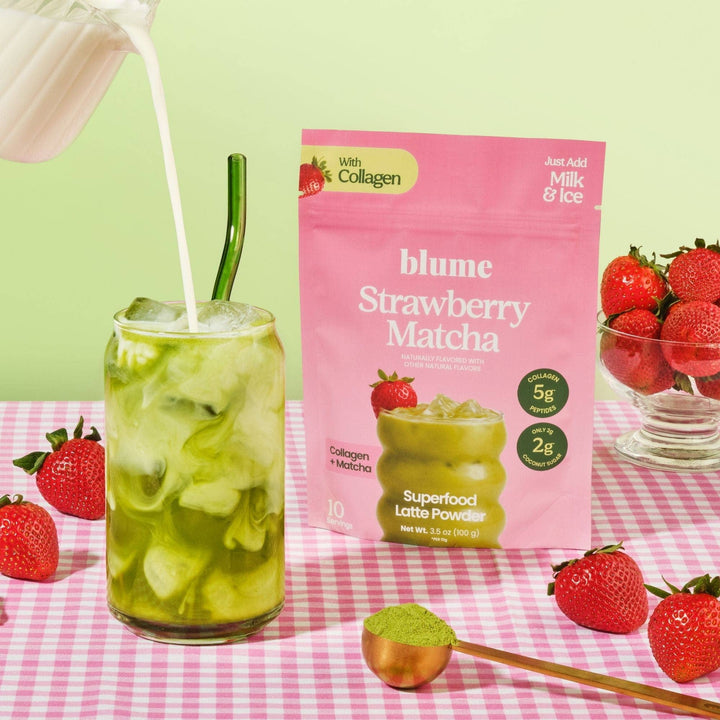 Blume Strawberry Matcha with Collagen