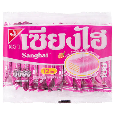 Sanghai Strawberry Flavoured Cream Wafers