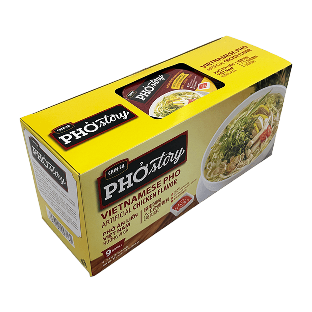 Box of Pho Story Vietnamese Pho with a clear background