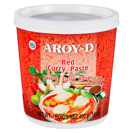 Aroy-D Red Curry Paste 14 oz tub, Thai Cuisines 