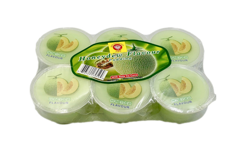 Red Diamond Honeydew Flavor Pudding with Nata de Coco
