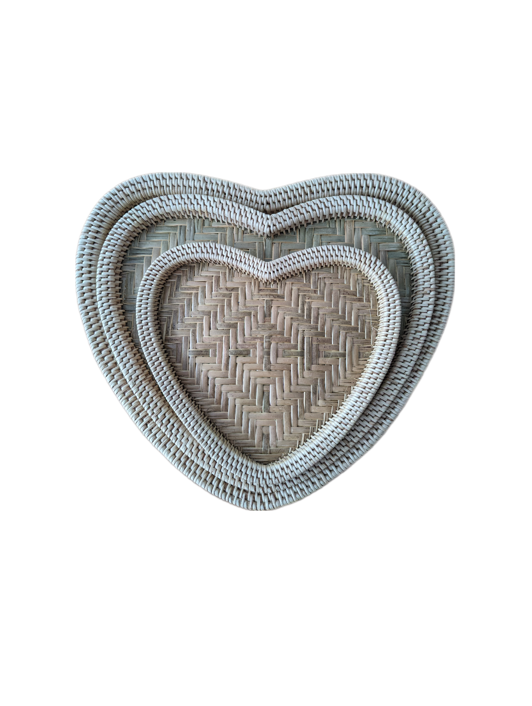 Bamboo Serving Heart Tray, made from Laos 