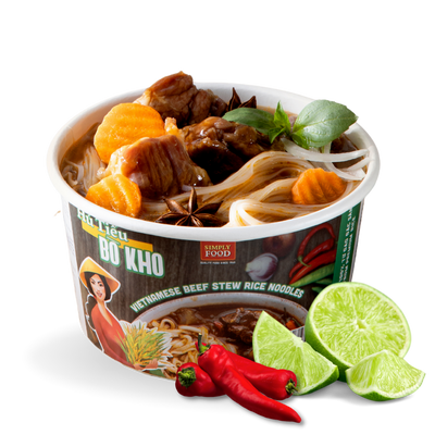 Simply Food Hu Tieu Bo Kho Vietnamese Beef Stew Rice Noodles (Bowl)