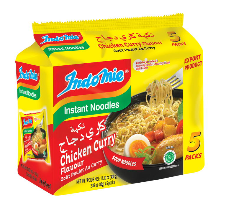 Indomie Instant Noodles Chicken Curry Flavour, 5 Packs | SouthEATS