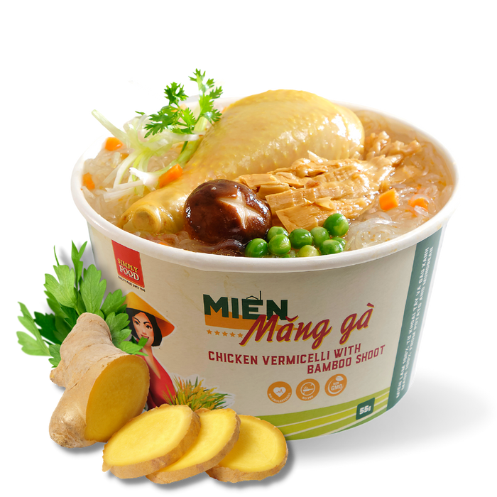 Simply Food Mien Mang Ga Chicken Vermicelli with Bamboo Shoot (Bowl)