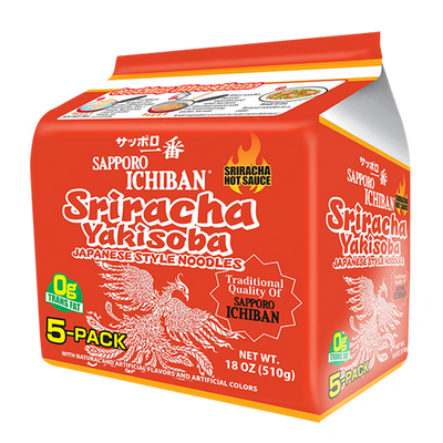 Sapporo Ichiban Sriracha Yakisoba Japanese Style Noodles