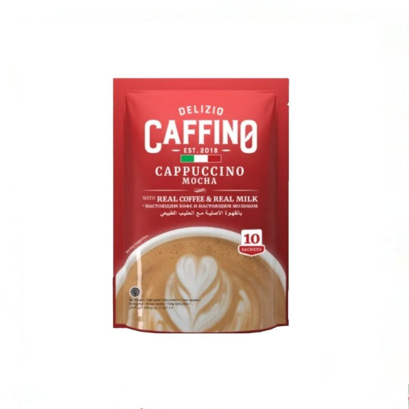 Delizio Caffino 3 in 1 Mocha Coffee Latte Instant Coffee, Indonesian 