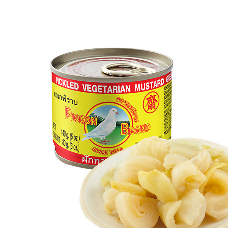 Pigeon Brand Fermented Vegetarian Green Mustard in Soy Sauce