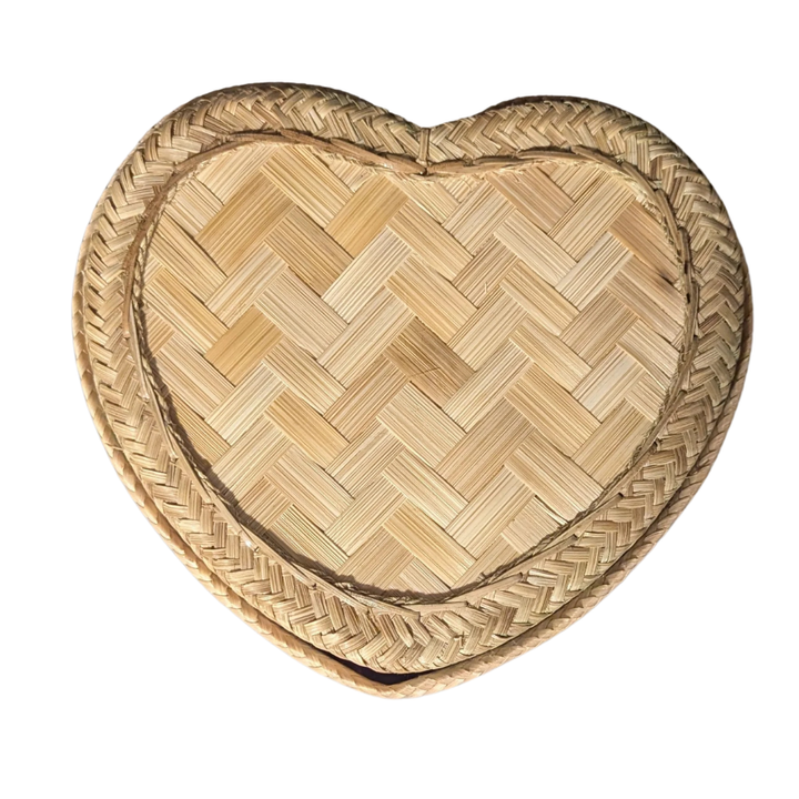 Heart Shape Bamboo Sticky Rice Basket