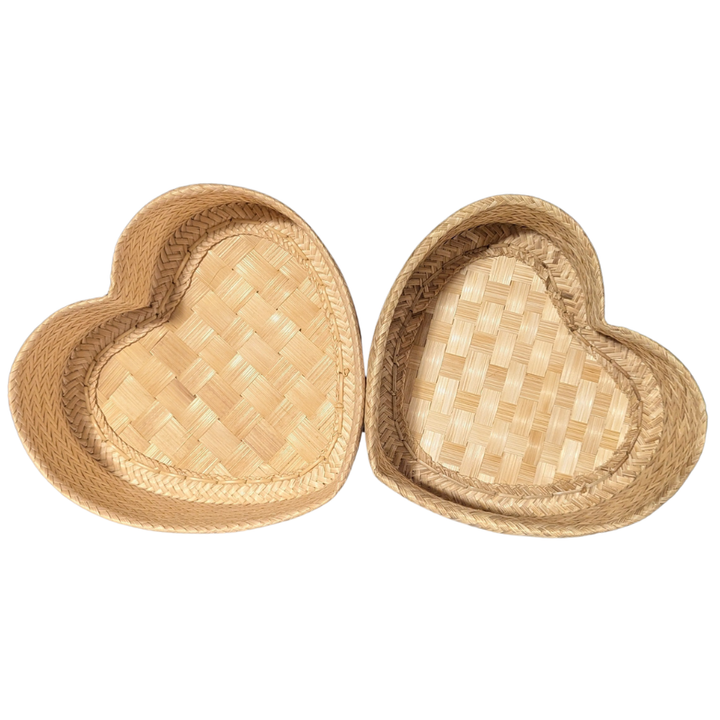 Heart Shape Bamboo Sticky Rice Basket