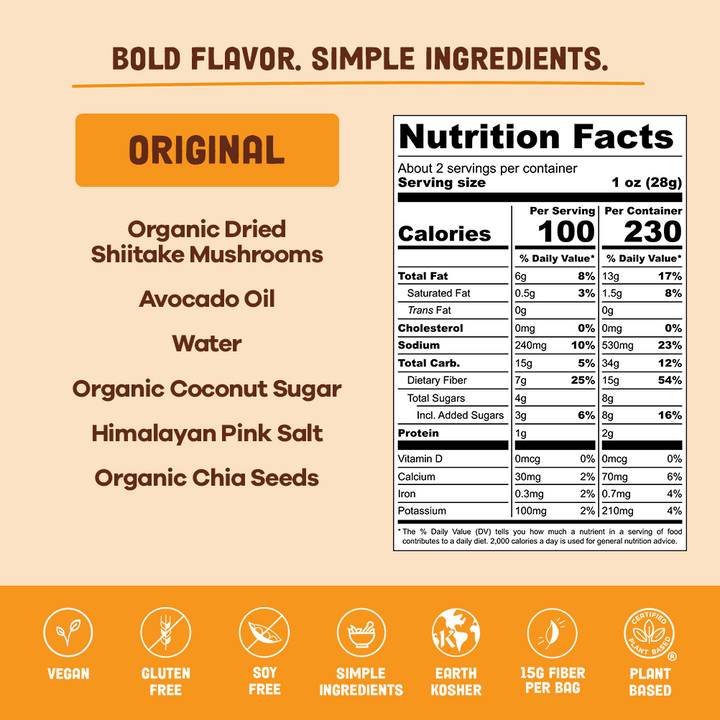 Pan's Mushroom Jerky Original Flavor
