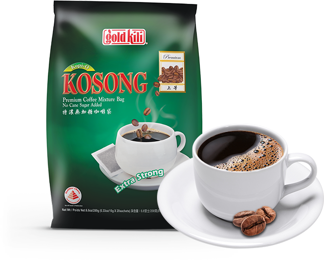 Gold Kili Kopi-O Kosong Premium Coffee Mixture Bag Extra Strong