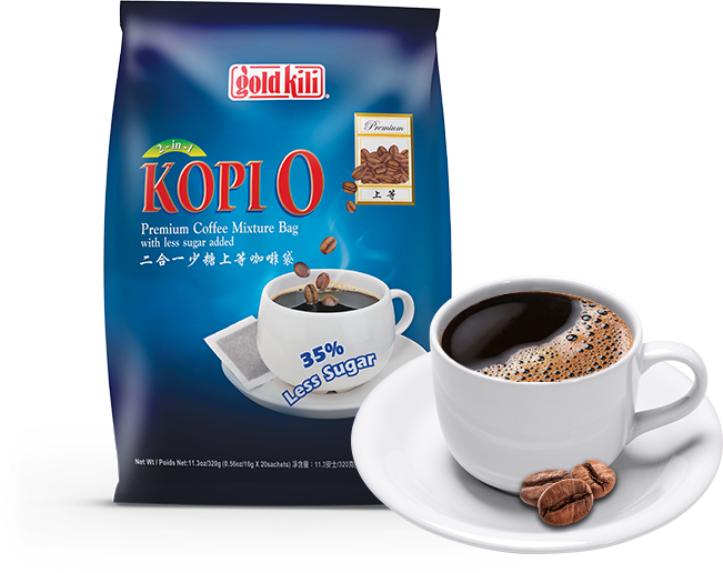 Gold Kili Kopi-O Kosong Premium Coffee Mixture Bag Less Sugar