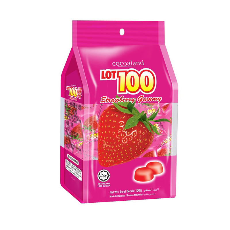 Cocoaland Lot 100 Strawberry Gummy