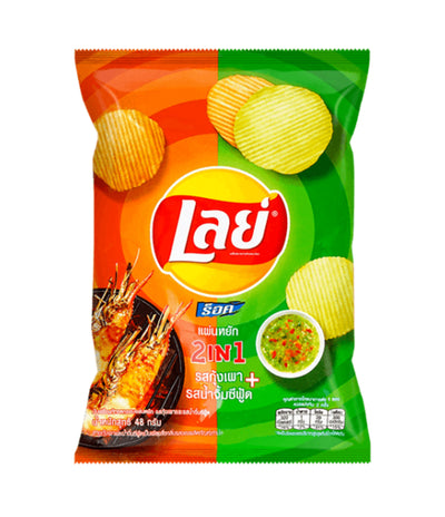 Lay's 2 in 1 Grilled Shrimp & Seafood Sauce Flavor