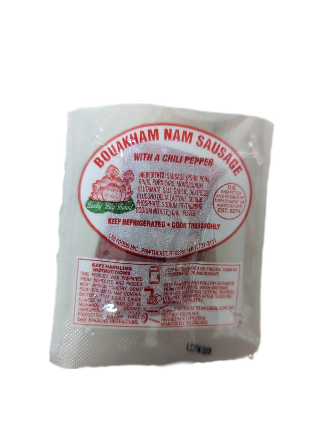 Lucky Lily Brand Bouakham's Nam Sausage with Ears, Lao Cuisine 