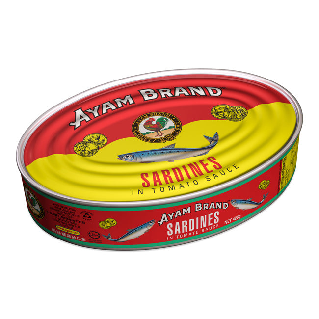 Ayam Brand Sardines in Tomato Sauce, Malaysian Cuisine, Canned Food, SouthEATS