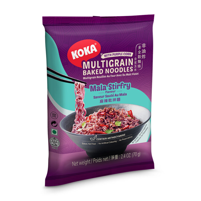 Koka Multigrain Baked Noodles Mala Stirfry Flavour | SouthEATS