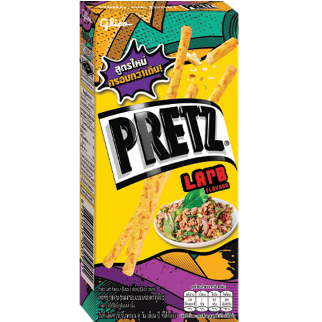 Glico Pretz Biscuit Sticks Larb Flavor