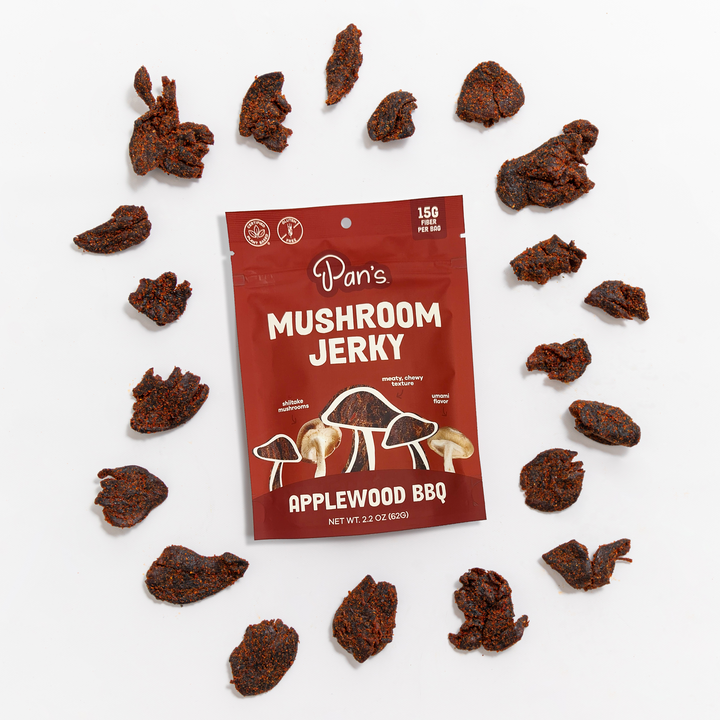 Pan's Mushroom Jerky Applewood BBQ Flavor
