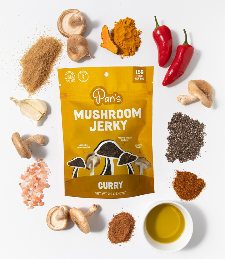 Pan's Mushroom Jerky Curry Flavor