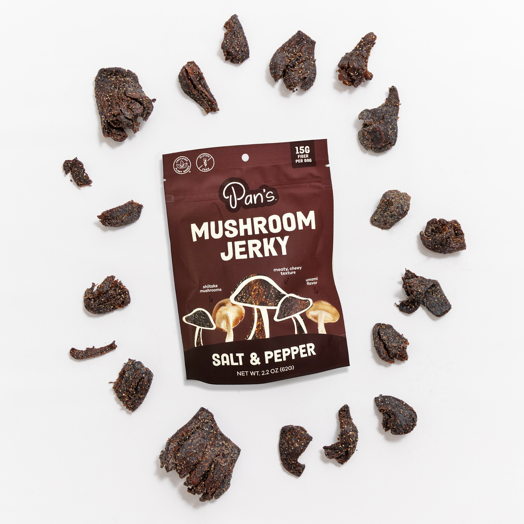 Pan's Mushroom Jerky Salt & Pepper Flavor