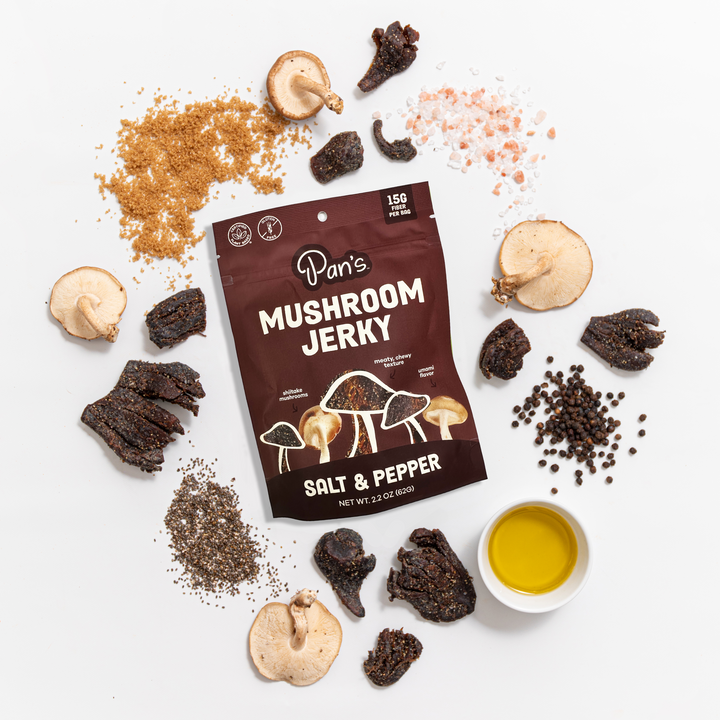 Pan's Mushroom Jerky Salt & Pepper Flavor