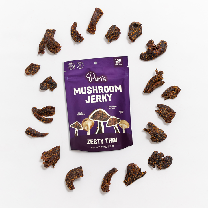 Pan's Mushroom Jerky Zesty Thai Flavor