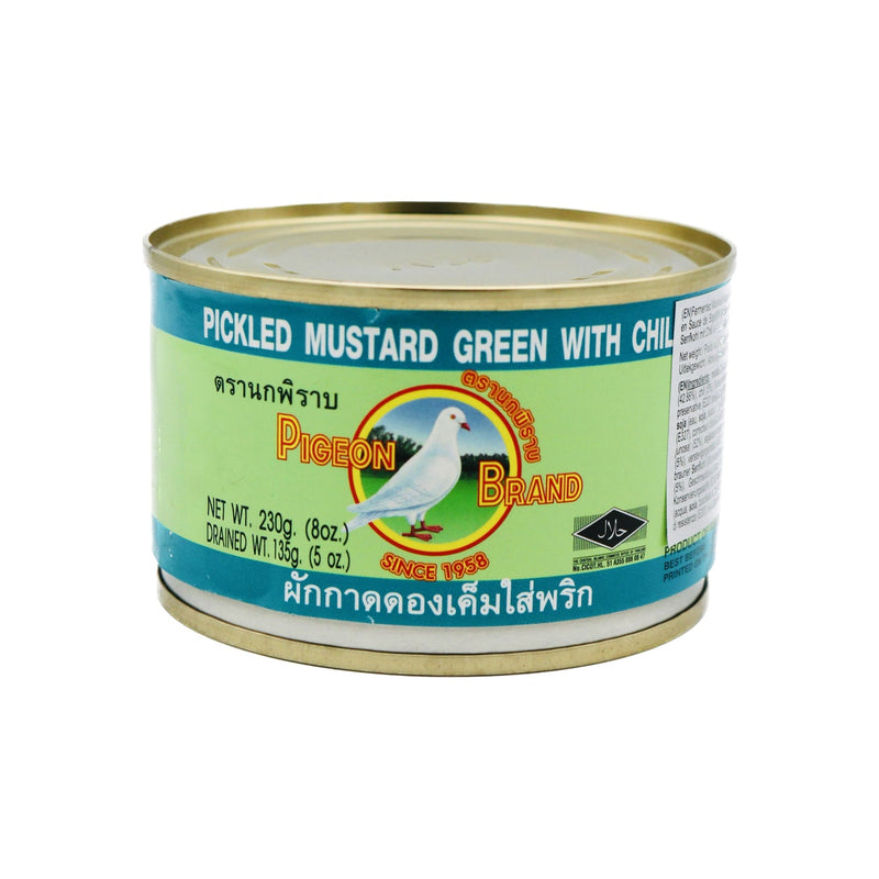 Pigeon Brand Pickled Mustard Green with Chili, Thai 