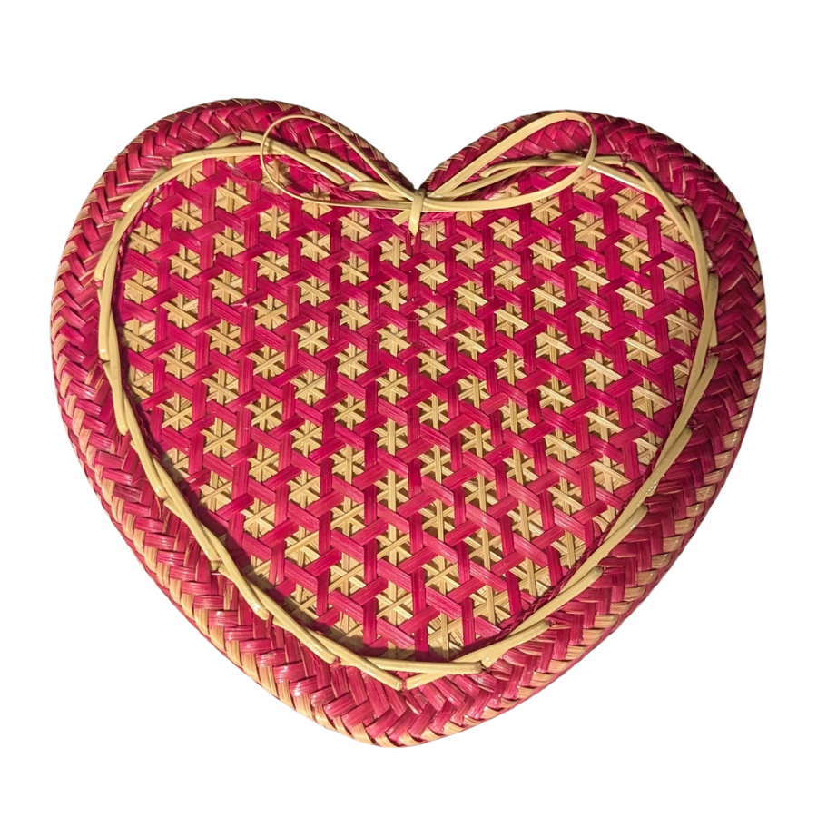Heart Shape Bamboo Sticky Rice Basket