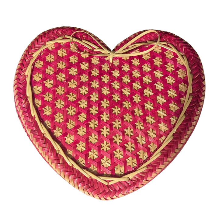Heart Shape Bamboo Sticky Rice Basket