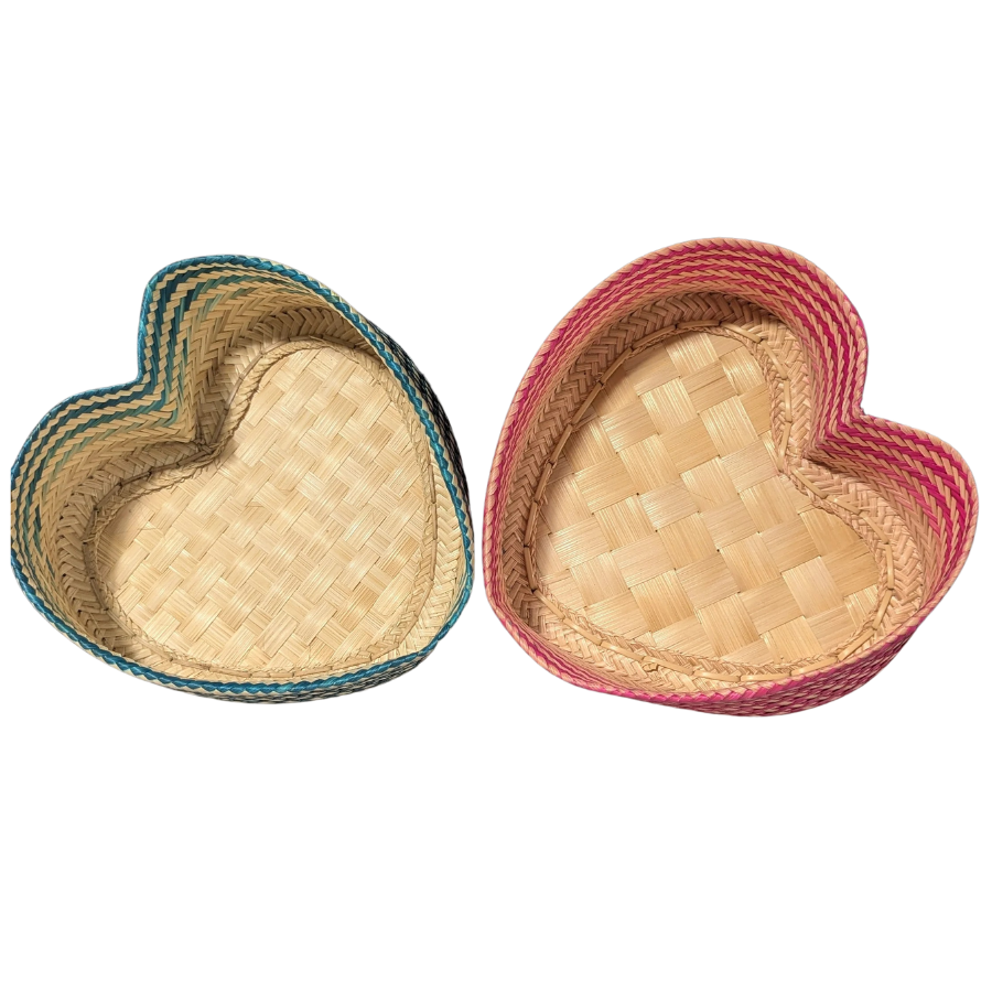 Heart Shape Bamboo Sticky Rice Basket