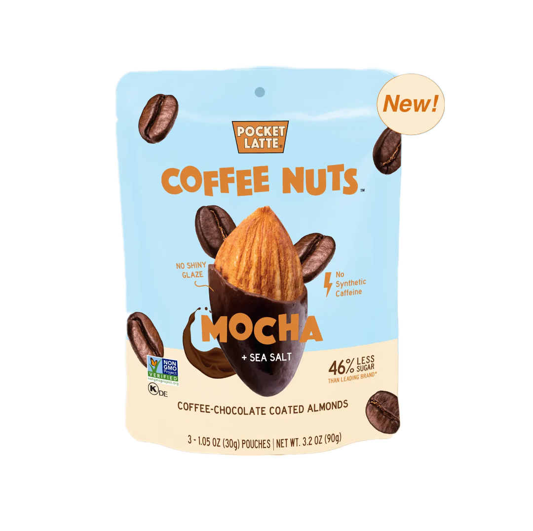 Pocket's Chocolates Mocha + Sea Salt Coffee Chocolate Coated Almonds Snacks