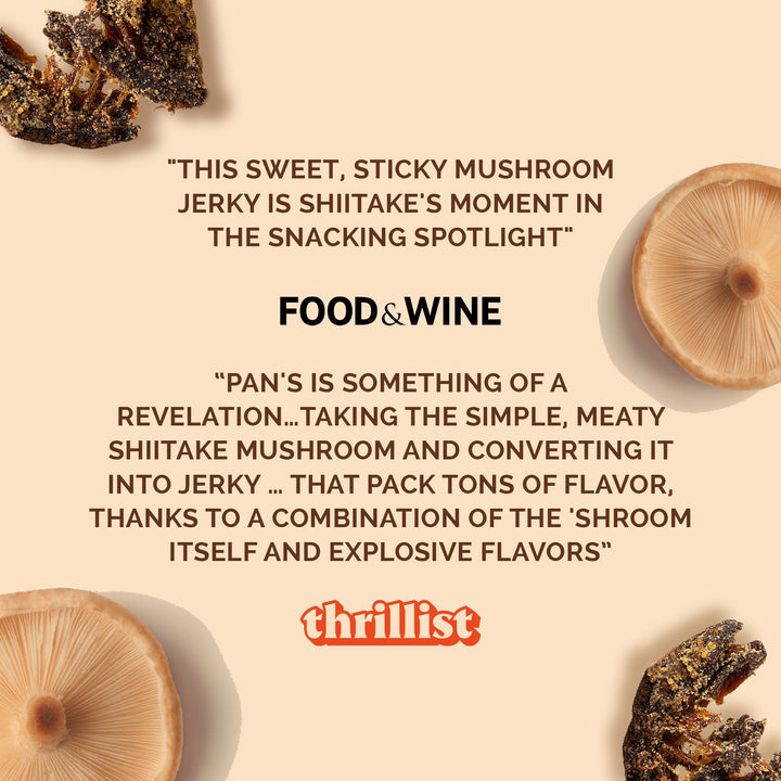 Pan's Mushroom Jerky Salt & Pepper Flavor