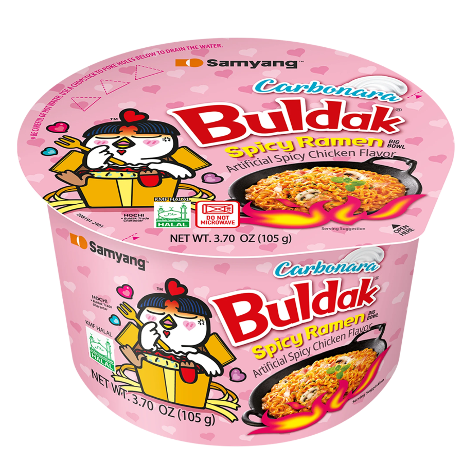 Samyang Buldak Ramen Spicy Chicken Carbonara Flavor