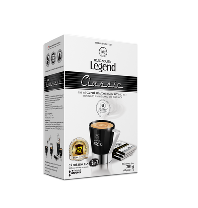 Trung Nguyen Legend Classic 3 in 1 Instant Coffee, 204 grams, Vietnamese