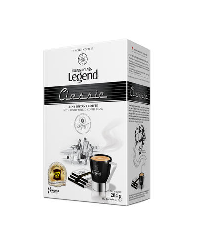 Trung Nguyen Legend Classic 3 in 1 Instant Coffee, 204 grams box, Vietnamese 