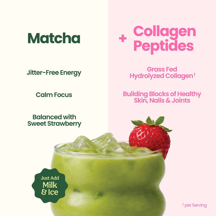 Blume Strawberry Matcha with Collagen