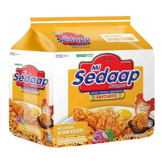 Wingsfood Mi Sedaap Fried Noodles Artificial Chicken Crispy Flavor