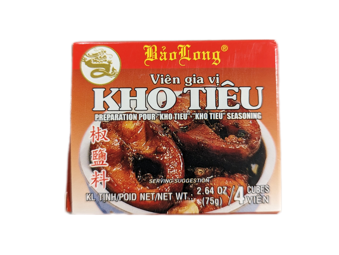 Bao Long Kho Tieu seasoning package on a white background