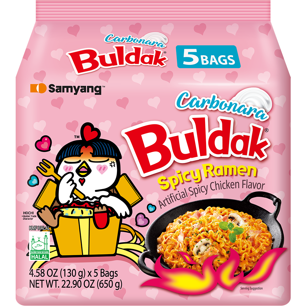 Samyang Buldak Ramen Spicy Chicken Carbonara Flavor